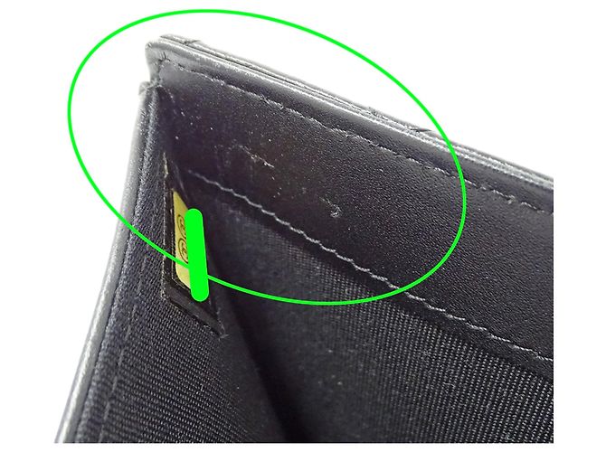 Portafoglio tri-fold da donna Chanel Matelassé Nero - vista 9