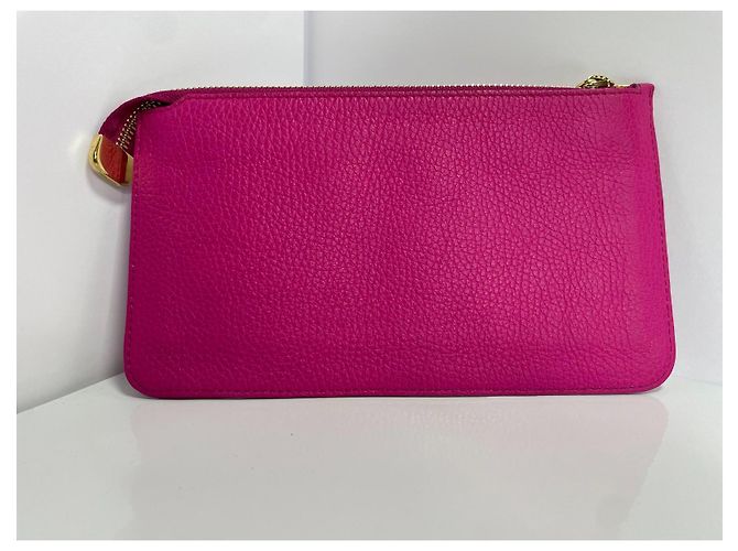 Clutch in pelle rosa Dolce & Gabbana - vista 3
