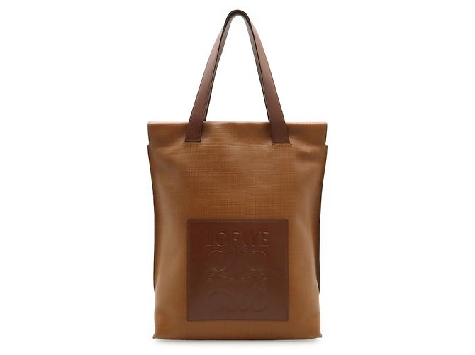 Loewe Leinen Anagram Shopper Tasche Braun - Ansicht 2