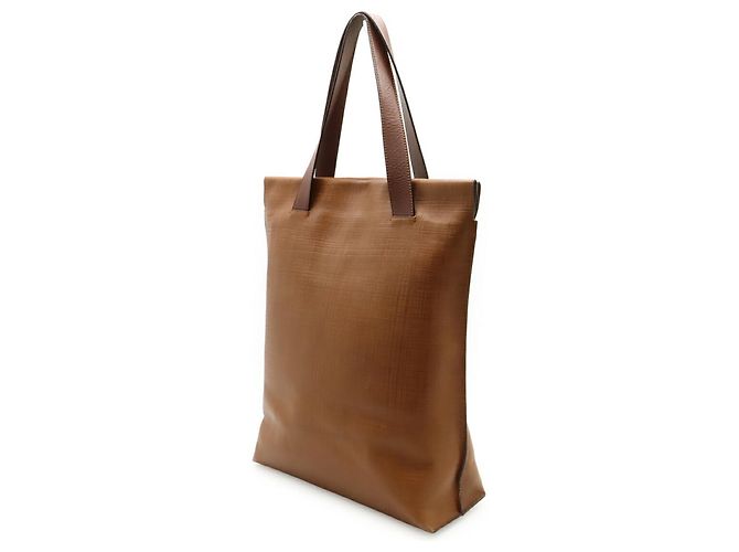 Loewe Leinen Anagram Shopper Tasche Braun - Ansicht 3