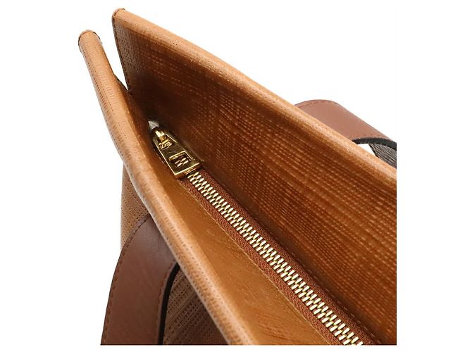 Loewe Leinen Anagram Shopper Tasche Braun - Ansicht 6