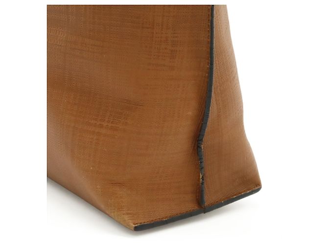 Loewe Leinen Anagram Shopper Tasche Braun - Ansicht 9