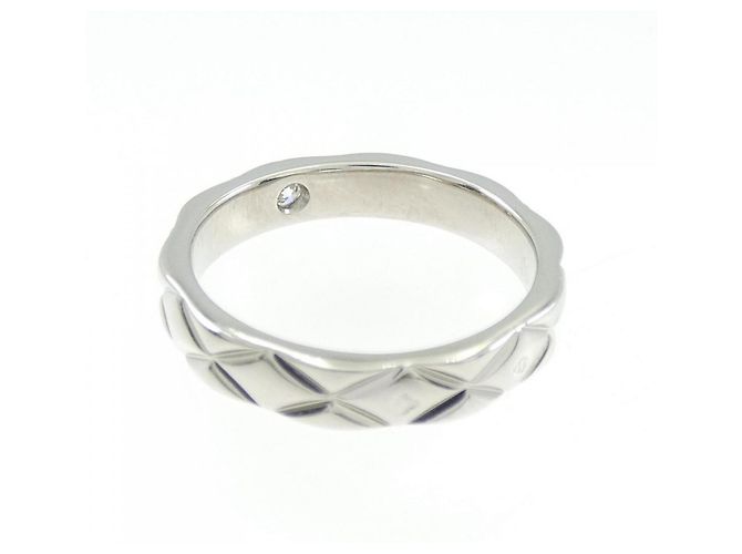 Timeless Großer Ring aus Platin mit Matelassé-Muster von Chanel - Ansicht 3