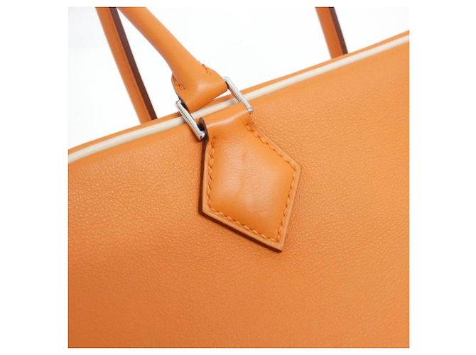 Borsa Hermès Plume Tilt 28 cm Arancione - vista 4