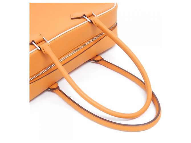 Borsa Hermès Plume Tilt 28 cm Arancione - vista 6