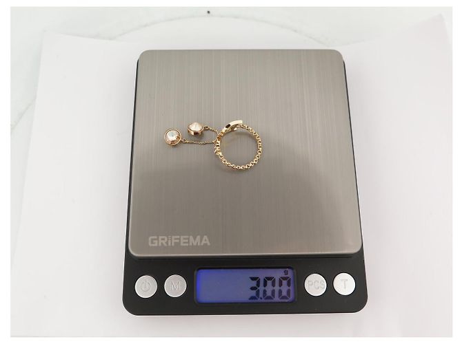 NEUER CHRISTIAN DIOR RING KETTE LOGO STRASS T54 GOLDMETALLRING - Ansicht 7
