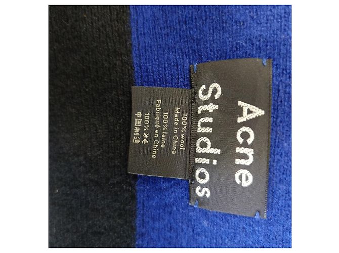 Acne Studios Striped Scarf in Multicolor Wool Multiple colors - view 4