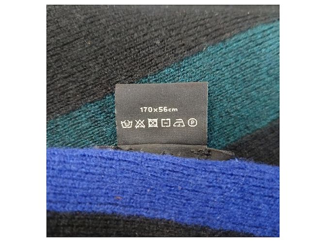 Acne Studios Striped Scarf in Multicolor Wool Multiple colors - view 5