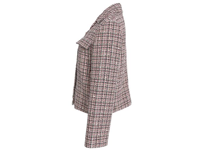 Theory Cropped Tweed Jacket in Multicolor Cotton Multiple colors - view 2