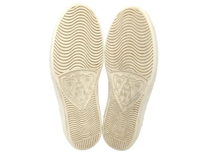 Sneakers basse Gucci Ace Bee in pelle bianca Bianco - vista 8