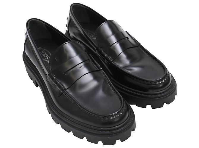 Mocassini Tod's in pelle nera Nero - vista 4