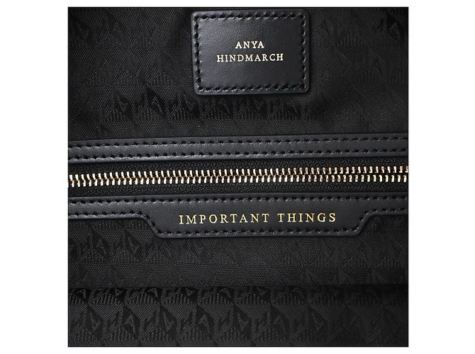 Anya Hindmarch Io sono una Borsa di Plastica Borsa Tote in Nylon Nero - vista 6