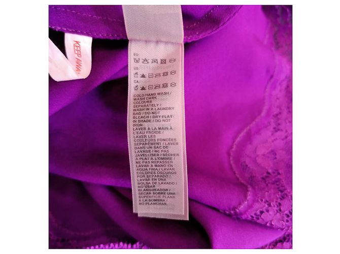 Stella Mc Cartney Ropa Clara Whispering en seda violeta de Stella McCartney Púrpura - vista 5