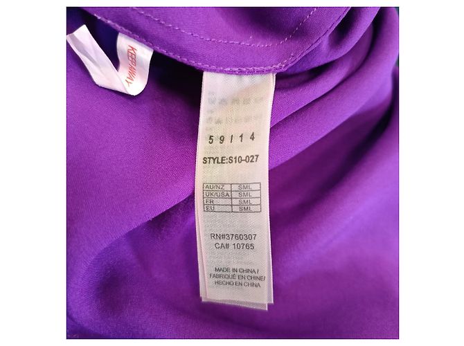 Stella Mc Cartney Ropa Clara Whispering en seda violeta de Stella McCartney Púrpura - vista 7