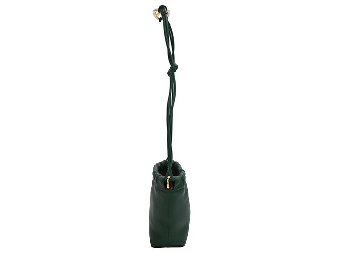 Borsa a spalla mini VLogo Pouf di Valentino Garavani in pelle verde - vista 2