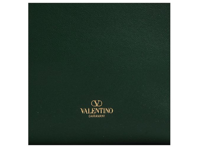 Borsa a spalla mini VLogo Pouf di Valentino Garavani in pelle verde - vista 7