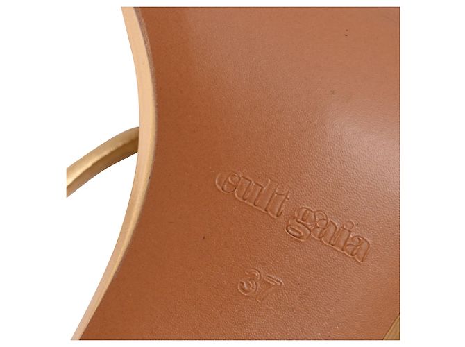 Sandali Lydia Cult Gaia in pelle dorata D'oro Metallico - vista 10