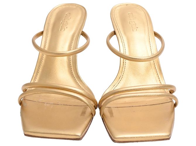 Sandali Lydia Cult Gaia in pelle dorata D'oro Metallico - vista 2