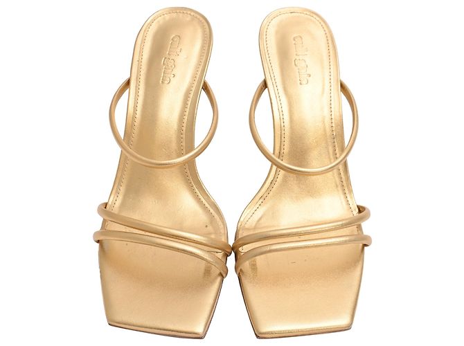 Sandali Lydia Cult Gaia in pelle dorata D'oro Metallico - vista 5