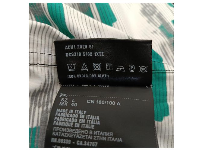 Prada Double Match Printed Shirt in Multicolor Cotton Multiple colors - view 12