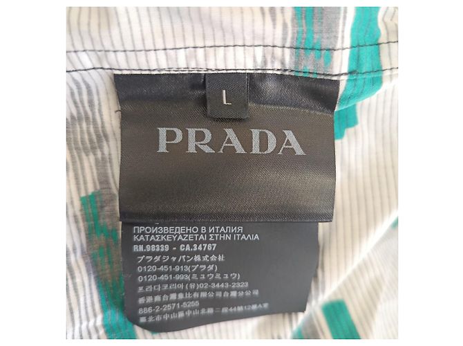 Prada Double Match Printed Shirt in Multicolor Cotton Multiple colors - view 7