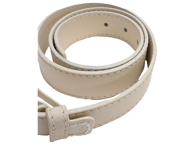 Chloé Buckle Belt in White Leather Cream - view 7