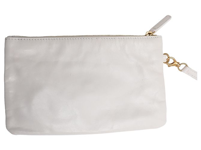 Borsa hobo Chanel 22 piccola in pelle di vitello bianca Bianco Crudo - vista 15