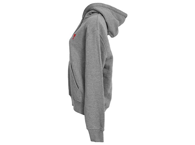 Sudadera Ami Paris Ami De Coeur en Algodón Gris - vista 2