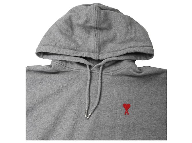 Sudadera Ami Paris Ami De Coeur en Algodón Gris - vista 5
