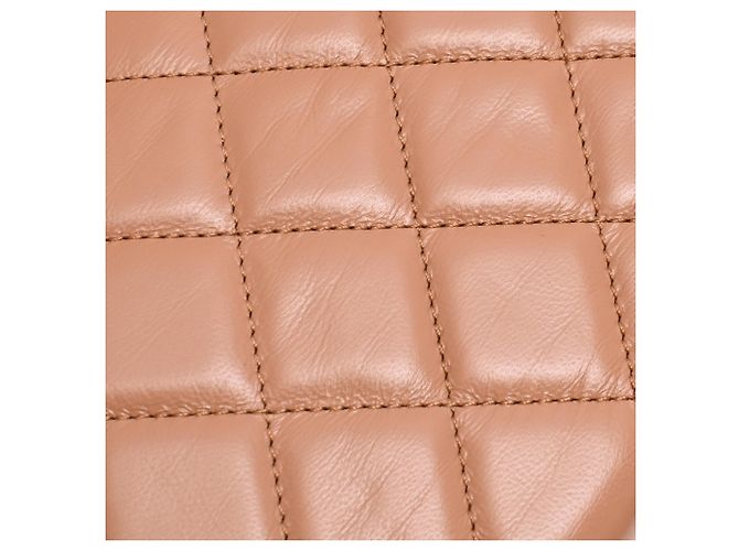 Borsa a Spalla Vanity Case Cargo di Chanel in Pelle di Agnello Marrone Rosso - vista 15