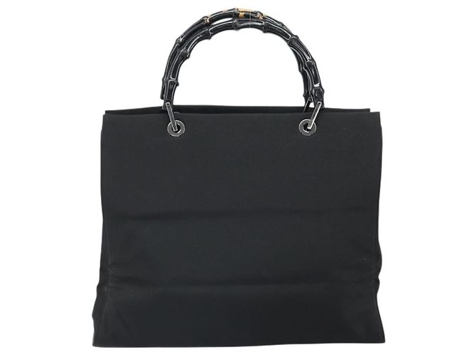 Gucci Bamboo Nylon Nero - vista 2