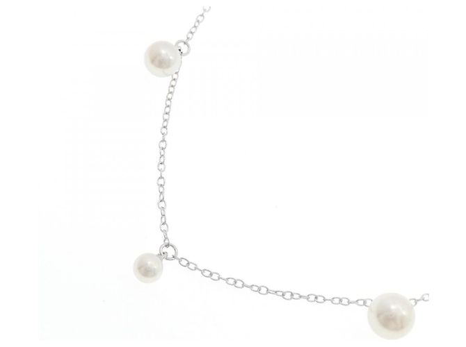 Collana Mikimoto in oro Au750 con perle Akoya Argento - vista 3