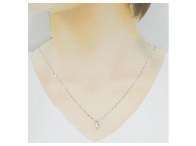 Autre Marque Collana in diamante in oro bianco Au750 Argento - vista 6