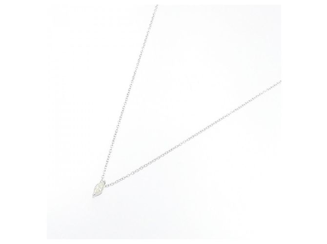 Autre Marque Collier en diamant en or blanc Au750 Argenté - vue 2