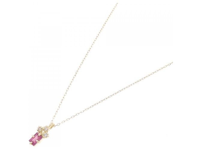 Autre Marque Collana in diamante e tormalina K10YG D'oro - vista 2