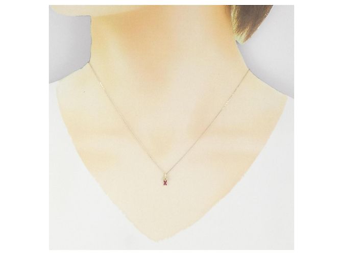 Autre Marque Collana in diamante e tormalina K10YG D'oro - vista 6