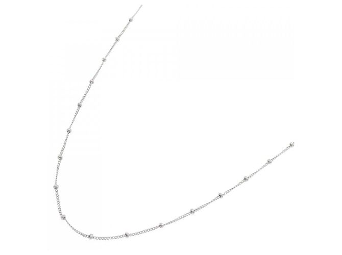 Autre Marque Collana in Oro Bianco 750 Argento - vista 2