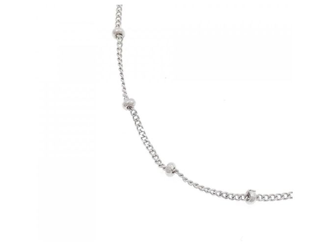 Autre Marque Collana in Oro Bianco 750 Argento - vista 3