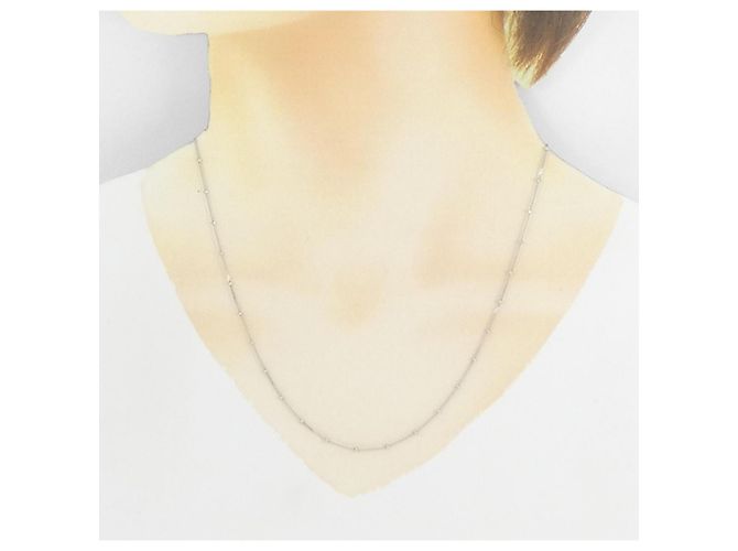 Autre Marque Collana in Oro Bianco 750 Argento - vista 5