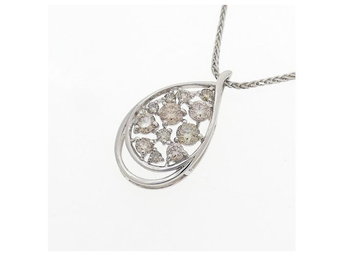 Autre Marque Collana in platino e diamanti Argento - vista 3