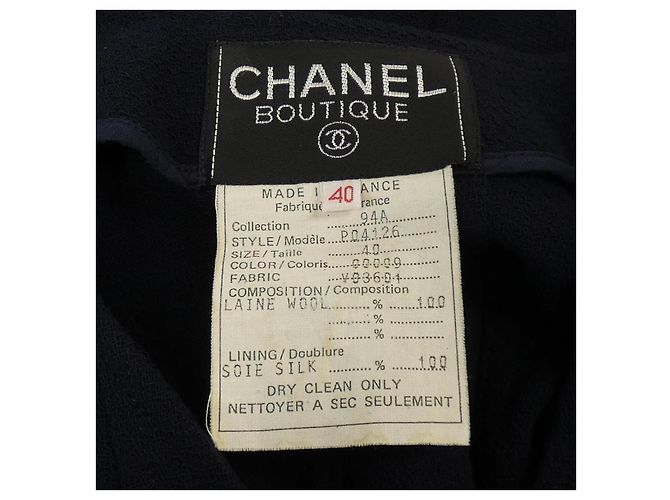 Timeless Chanel Set Blau Marineblau - Ansicht 3