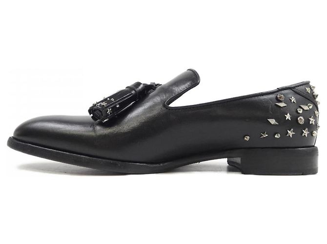JIMMY CHOO Leder-Sneaker Schwarz - Ansicht 2