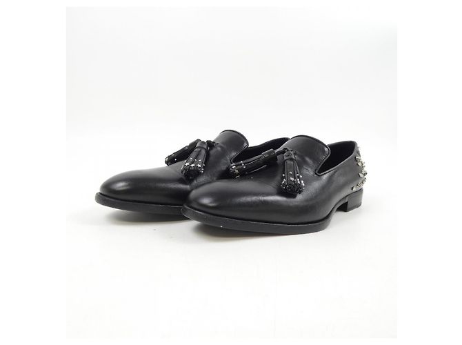 JIMMY CHOO Leder-Sneaker Schwarz - Ansicht 3