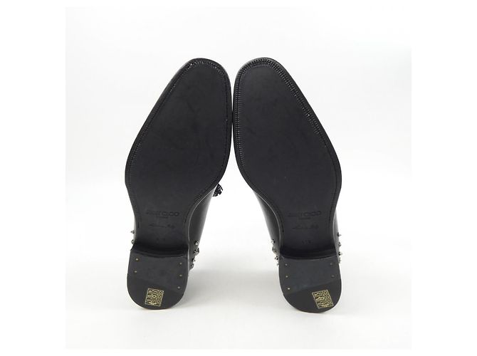 JIMMY CHOO Leder-Sneaker Schwarz - Ansicht 4