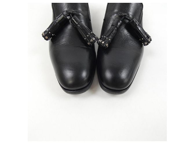 JIMMY CHOO Leder-Sneaker Schwarz - Ansicht 7
