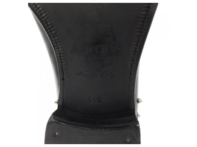 JIMMY CHOO Leder-Sneaker Schwarz - Ansicht 8