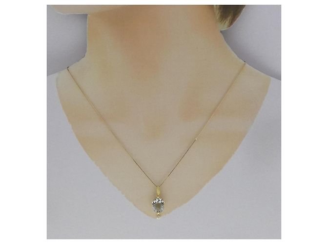 Autre Marque Collana in diamanti e quarzo Au750 D'oro - vista 6