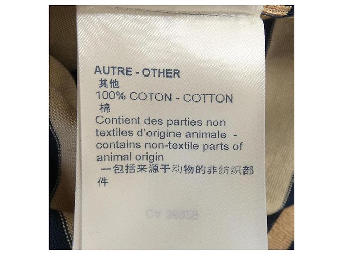 Polo Louis Vuitton Beige Blu navy - vista 4
