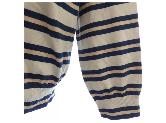 Polo Louis Vuitton Beige Blu navy - vista 7