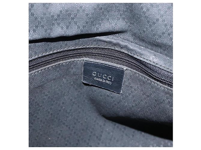 Bamboo Gucci Vintage in nylon con manico in bambù Nero - vista 7
